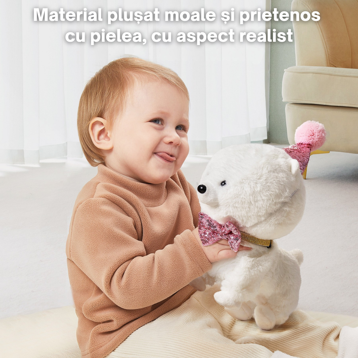 Jucarie Interactiva Catelus Tumama®, Merge, Latra si Misca din Cap si Coada