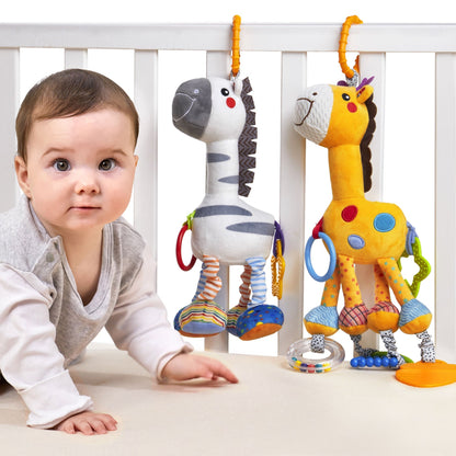 Set 2 jucarii pentru bebelusi Tumama® - Model Girafa si Zebra
