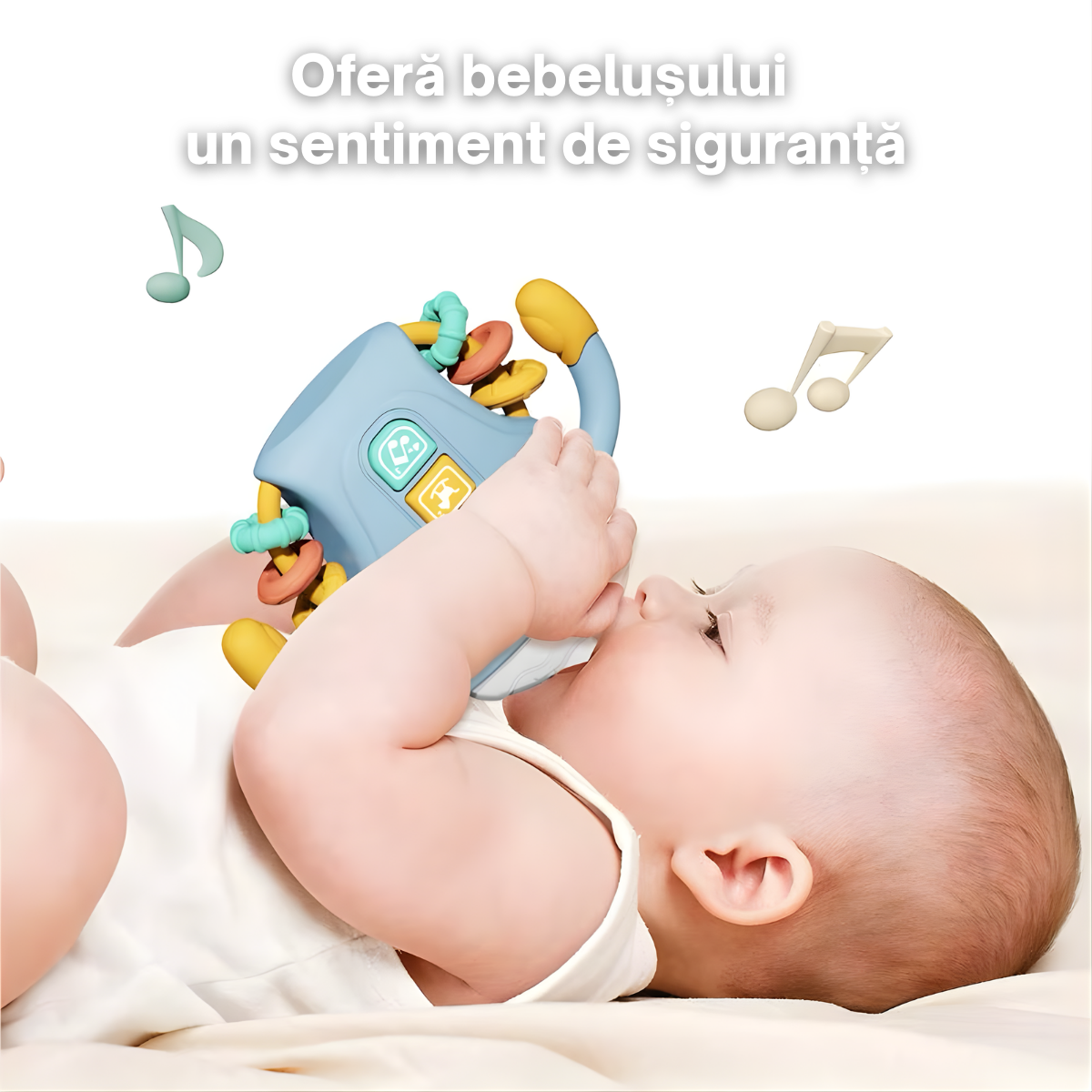 Jucarie Tip Biberon Multifunctionala de Educatie Timpurie - Centru de Activitati cu Muzica si Sunete