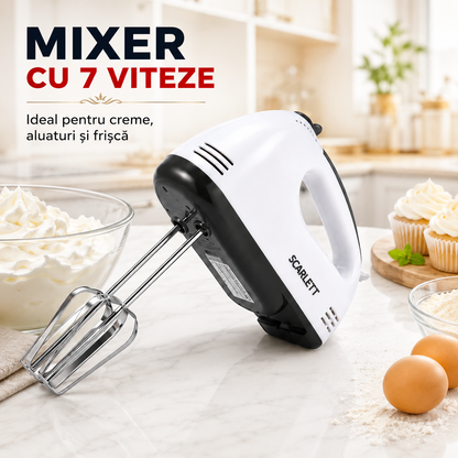 Pachetul Gospodinei 3 în 1:  Aparat de Vidat, Mixer cu 7 Viteze și Răzătoare 14 în 1 + Pungi Cadou