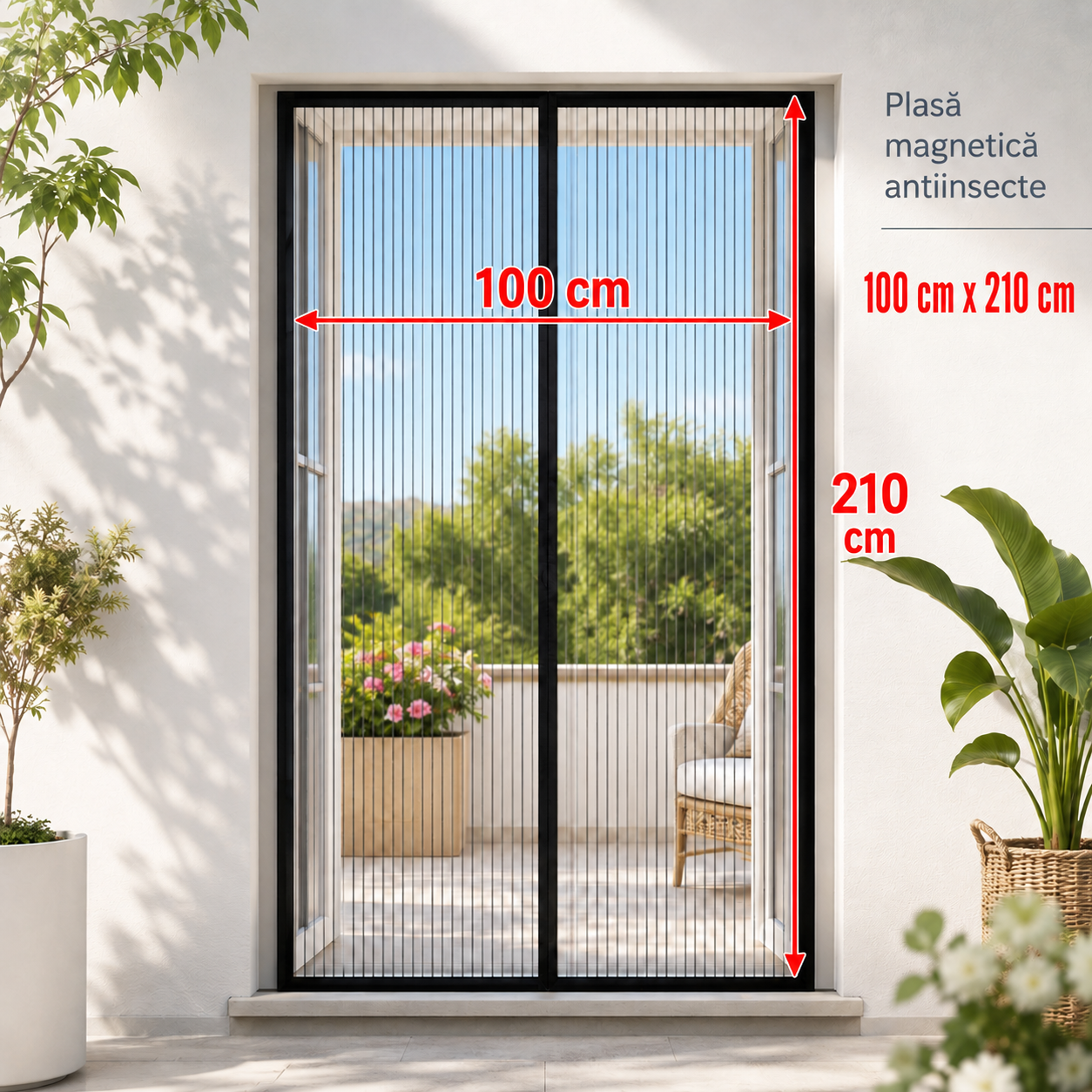 Furtun MAGIC 30M EXTENSIBIL + Plasa Tantari 210x100cm